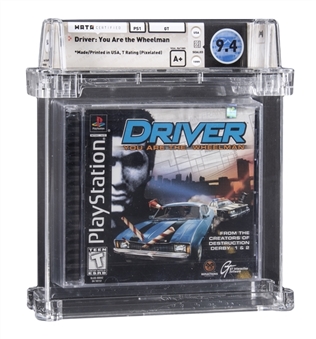 1999 PS1 Playstation (USA) "Driver: You Are The Wheelman" Sealed Video Game - WATA 9.4/A+